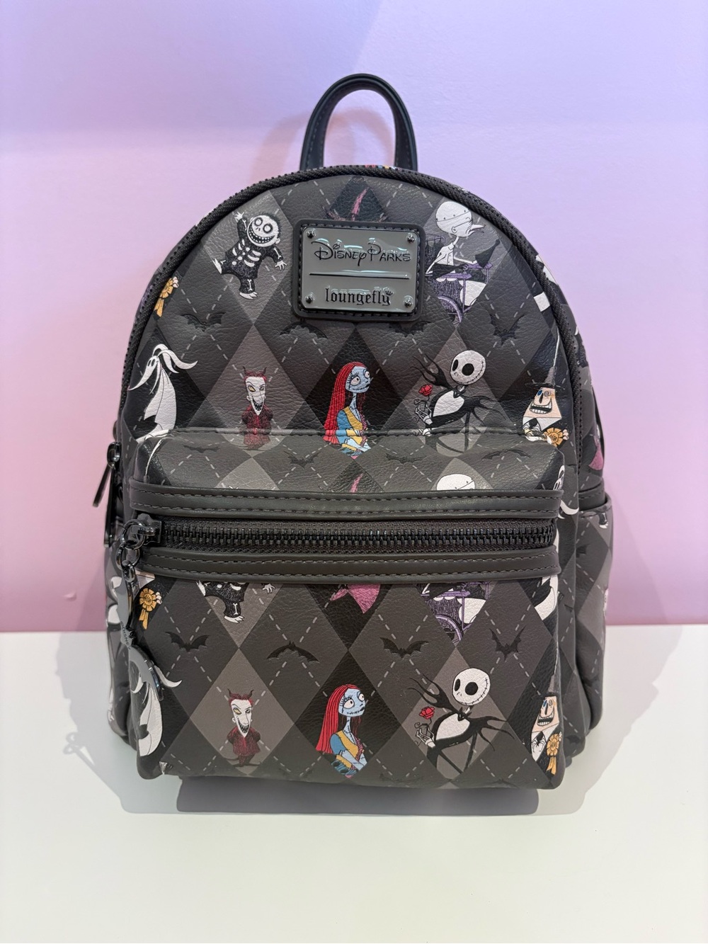 Disney Parks Loungefly The Nightmare Before Christmas Gray Mini Backpack 💀🦇